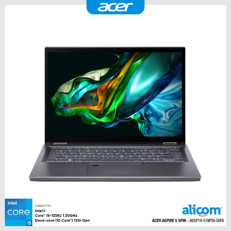 ACER ASPIRE 5 SPIN/A5SP14-51MTN-58F6/I5-1335U/16GB/512GB SSD/14"/WIN11+OHS